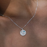 Selene Birthstone Necklace // Sterling Silver