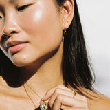 Selene Birthstone Mini Hoops // Gold Vermeil