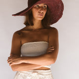 Janis Wide Brim Hat // Merlot