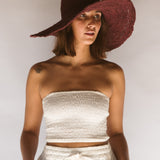 Janis Wide Brim Hat // Merlot