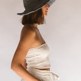 Polly Short Brim Hat // Denim