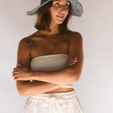 Polly Short Brim Hat // Denim