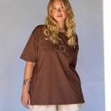 Sei Qui Boxy Tee // Chocolate