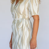 Estelle Wrap Dress // Island Stripe