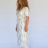 Estelle Wrap Dress // Island Stripe