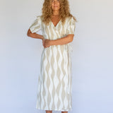 Estelle Wrap Dress // Island Stripe