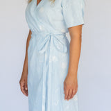 Estelle Wrap Dress // Sky Coast