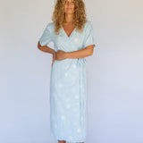 Estelle Wrap Dress // Sky Coast