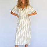 Estelle Wrap Dress // Island Stripe