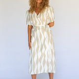 Estelle Wrap Dress // Island Stripe