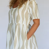 Lena Mini Romper // Island Stripe