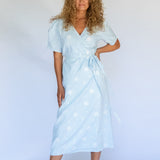 Estelle Wrap Dress // Sky Coast
