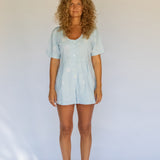 Lena Mini Romper // Sky Coast