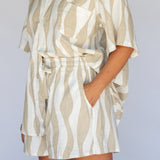 Mila Short // Island Stripe