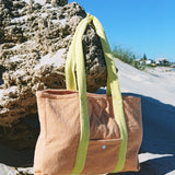 Hello Terry Tote Bag // Peachy Lemon