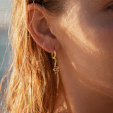 Serpent Hoops // Gold