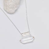 Stella Quartz Necklace // Silver