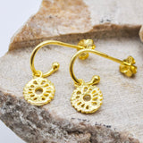 She Will Bloom Hoops // Gold