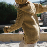 Kids Tide Zip Cardigan // Butterscotch