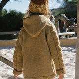 Kids Tide Zip Cardigan // Butterscotch