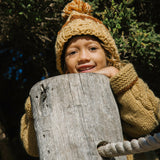 Kids Hazel Beanie // Butterscotch + Uluru