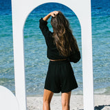 Pleat Short // Black