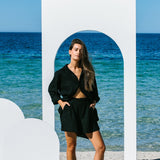 Pleat Short // Black