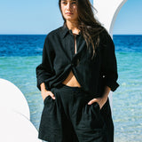 Pleat Short // Black