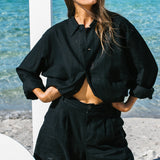 Pleat Short // Black