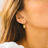 Yin & Yang Hoops // Gold