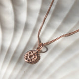 She Will Bloom Necklace // Rose Gold