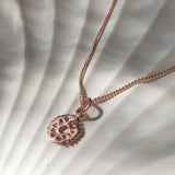 She Will Bloom Necklace // Rose Gold