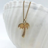 Palm Necklace // Gold