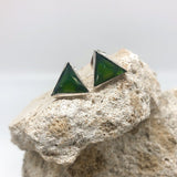 Trilogy Studs // Green Jade