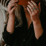 Fae hammered ring // Silver