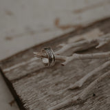 Lotus spin ring // Silver