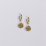 Plutus Coin Hoops // Gold