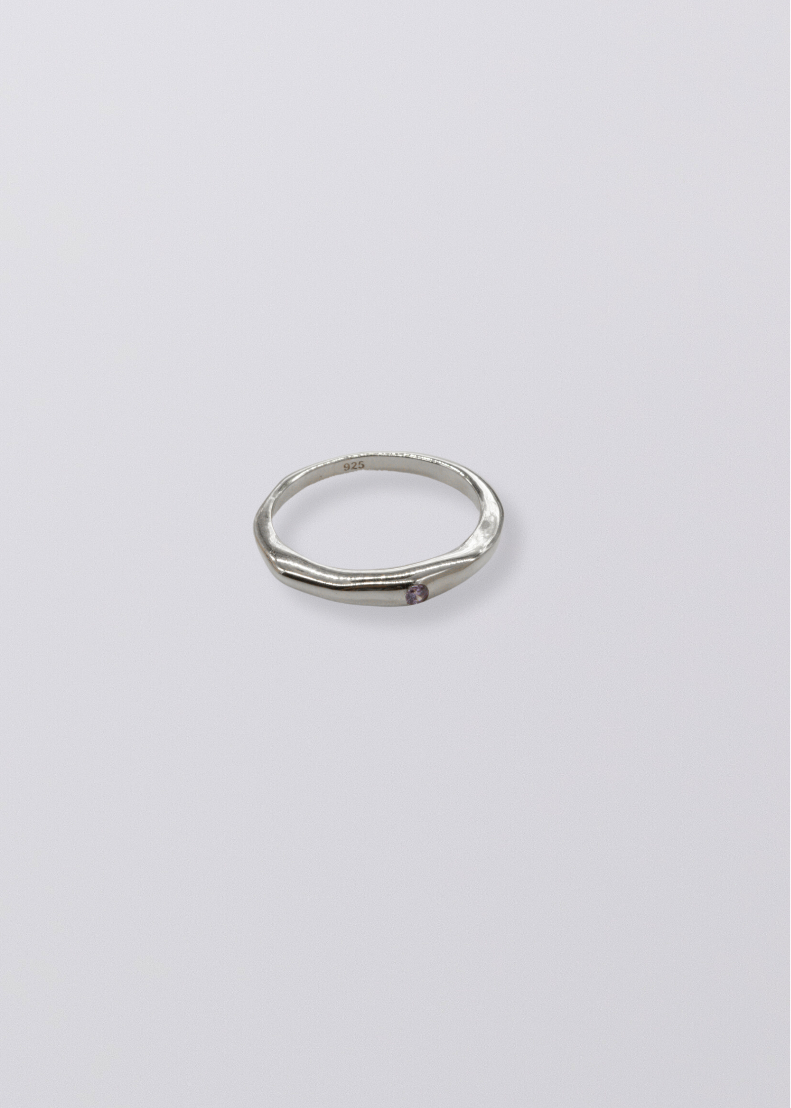 Selene Birthstone Ring // Sterling Silver