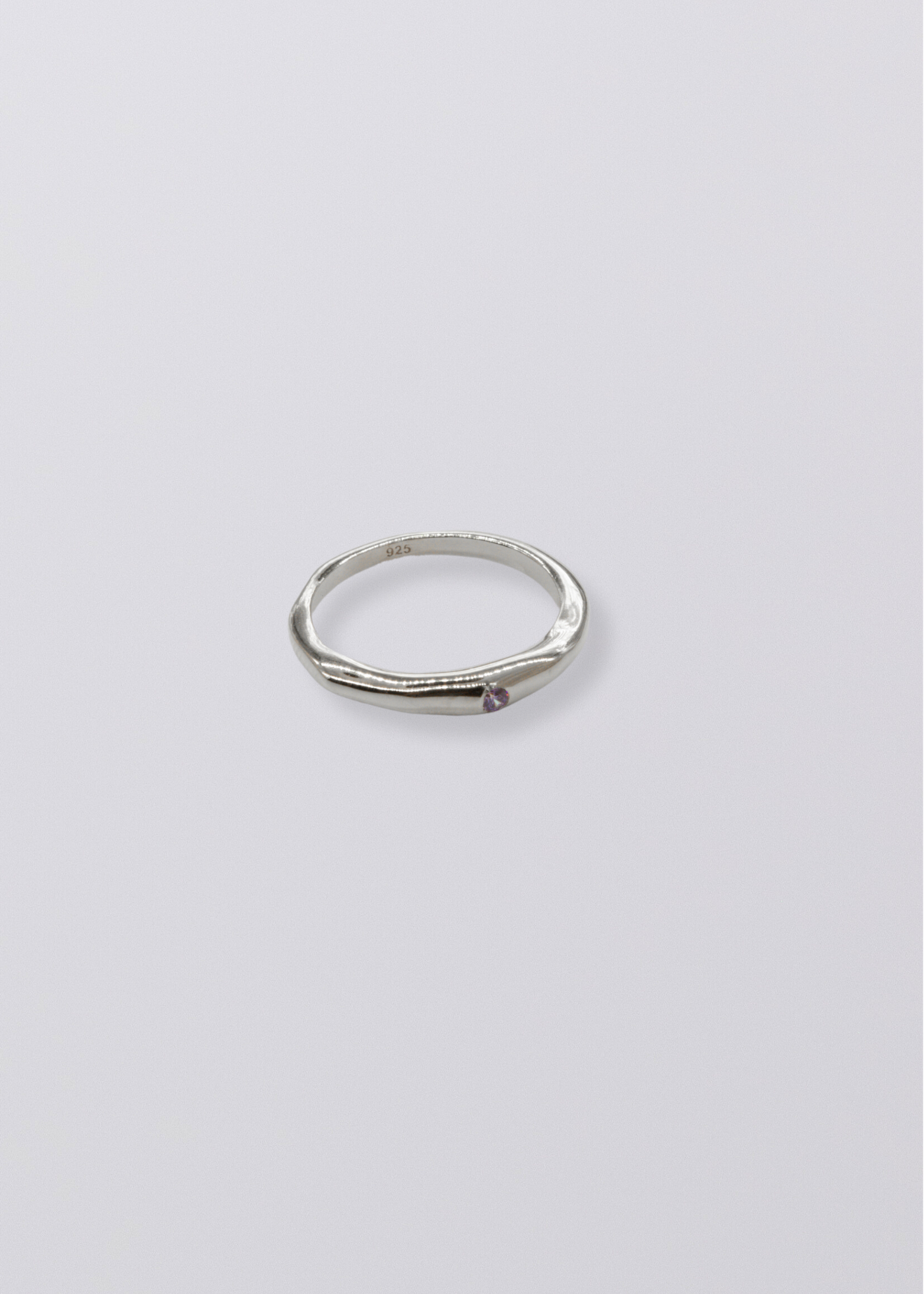 Selene Birthstone Ring // Sterling Silver