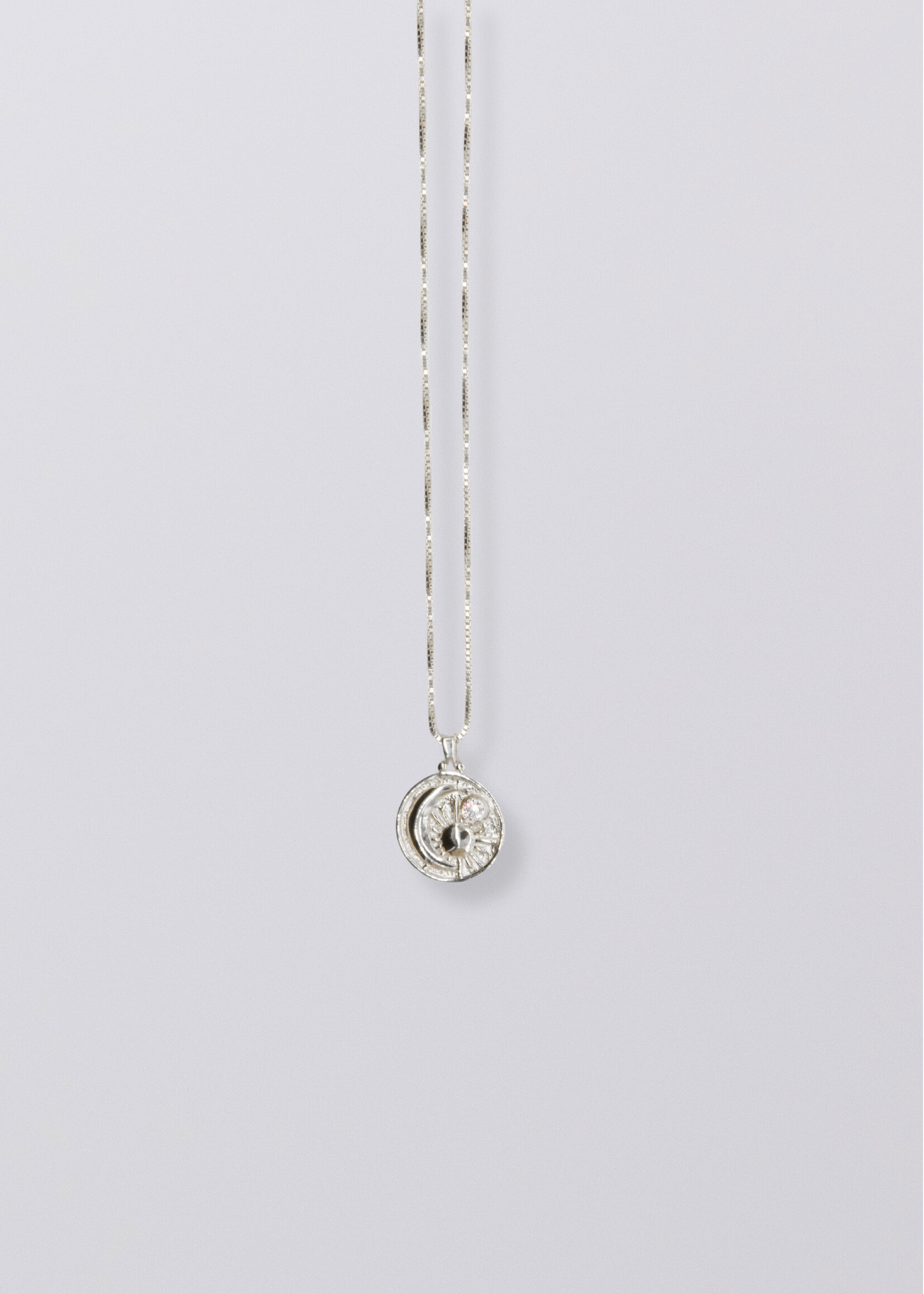 Selene Birthstone Necklace // Sterling Silver