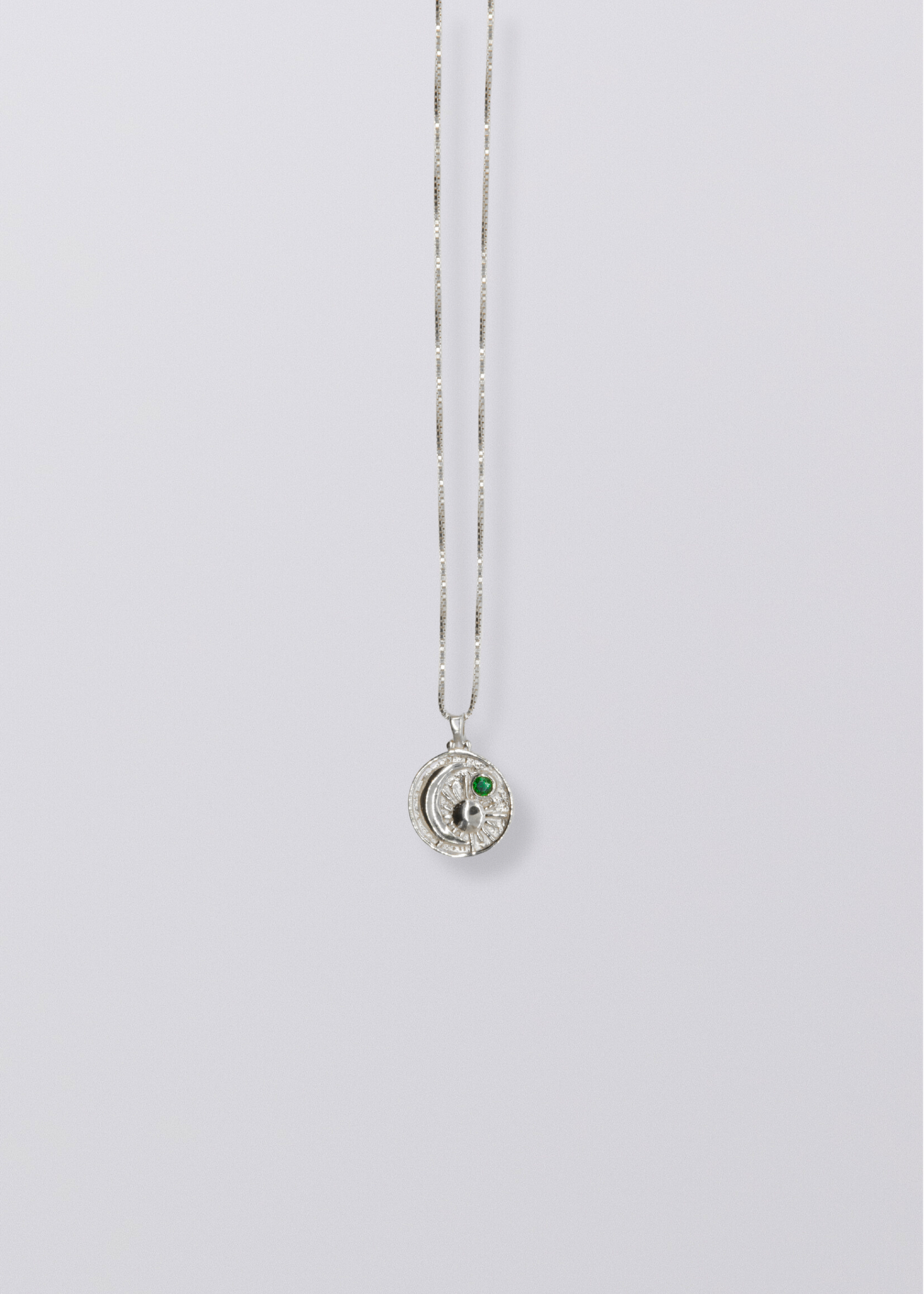 Selene Birthstone Necklace // Sterling Silver