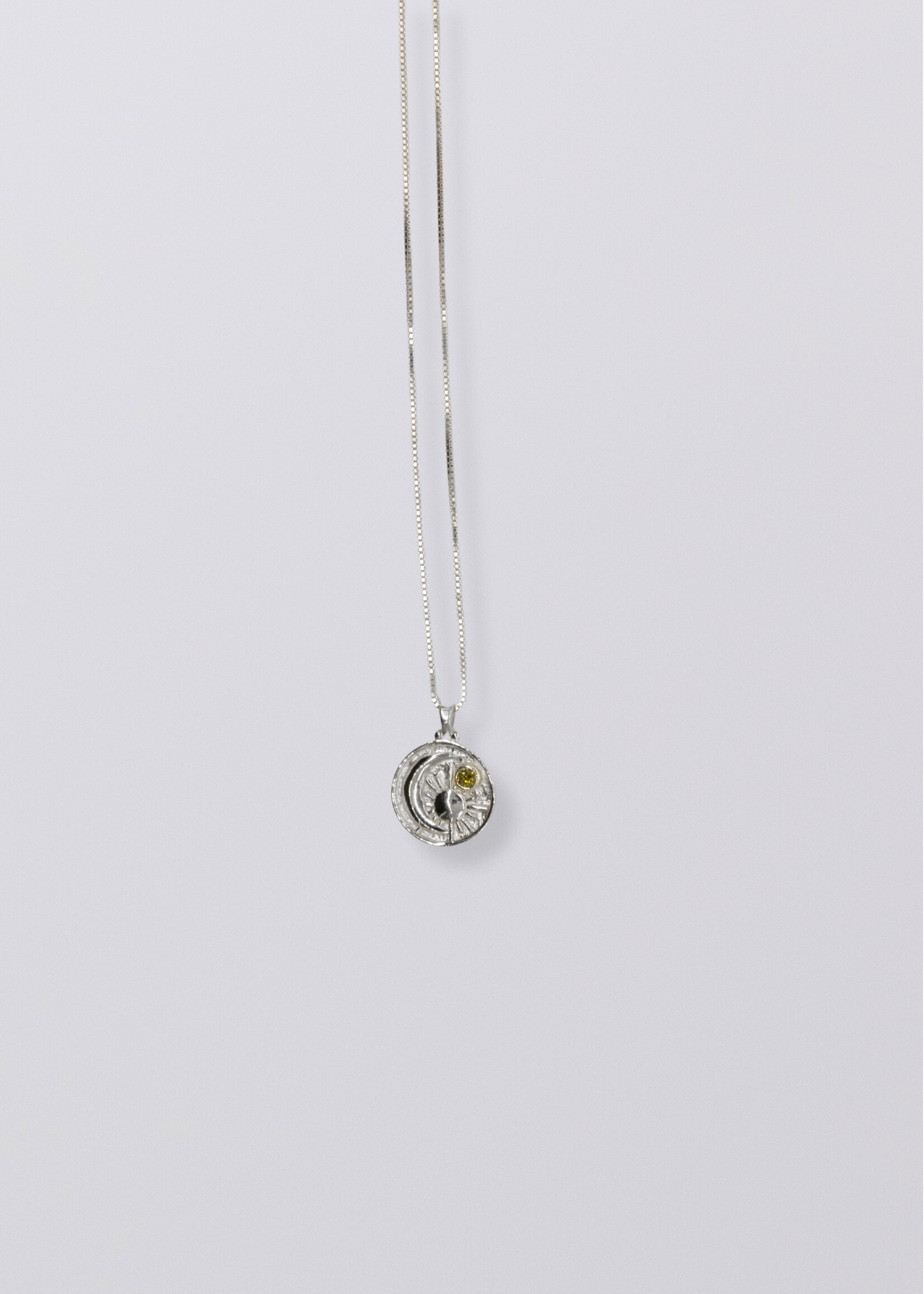 Selene Birthstone Necklace // Sterling Silver