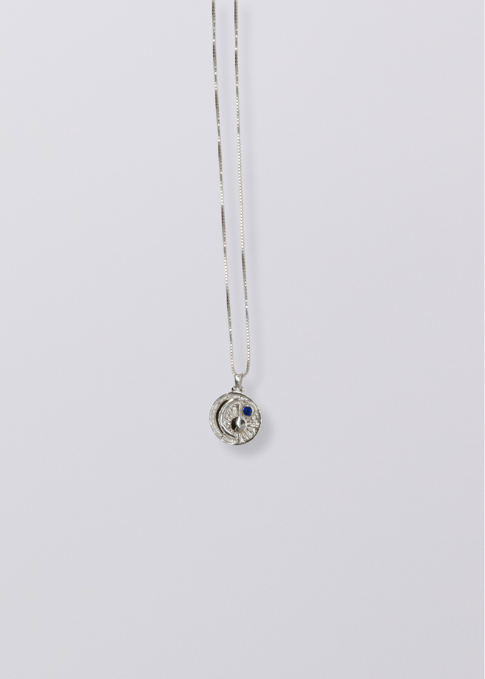 Selene Birthstone Necklace // Sterling Silver