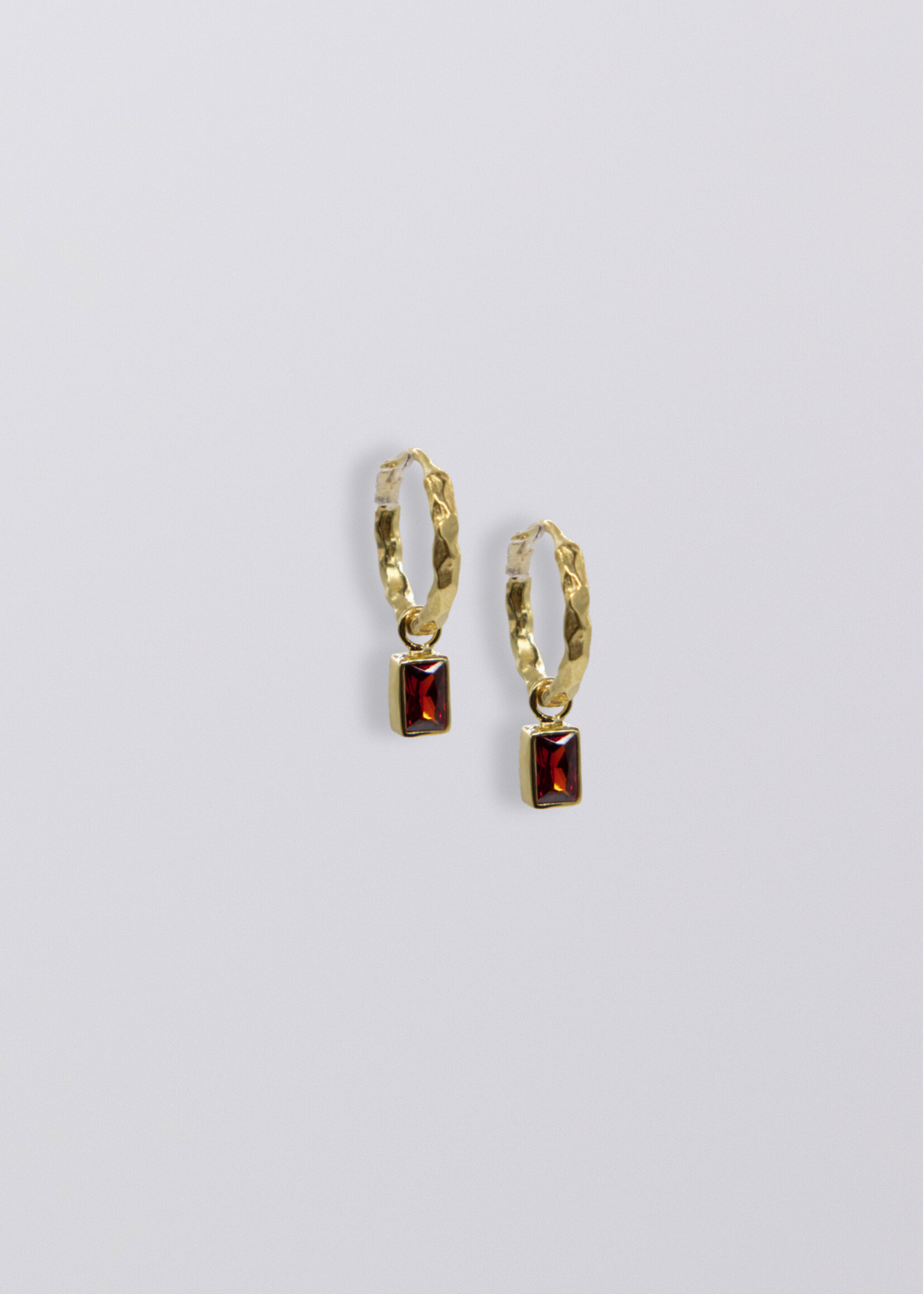Selene Birthstone Mini Hoops // Gold Vermeil