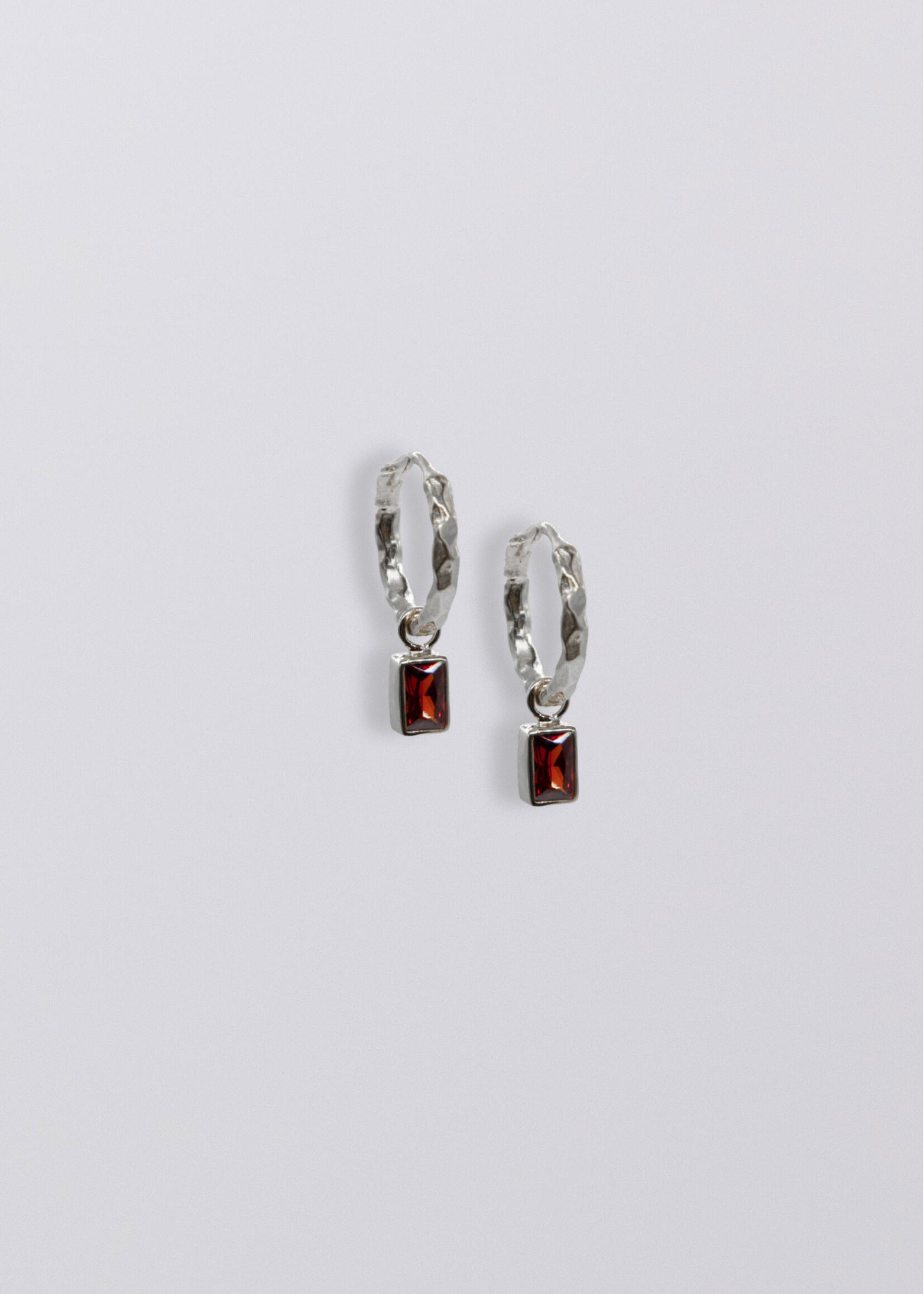Selene Birthstone Mini Hoops // Sterling Silver