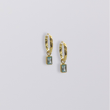 Selene Birthstone Mini Hoops // Gold Vermeil