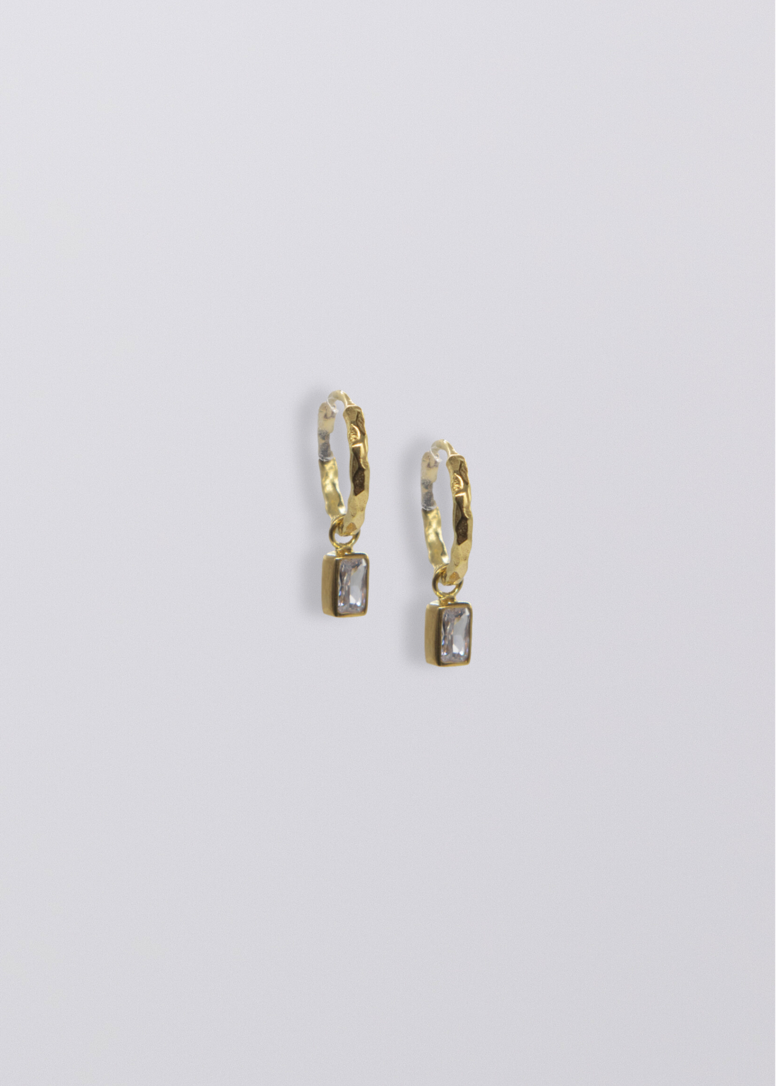 Selene Birthstone Mini Hoops // Gold Vermeil