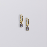 Selene Birthstone Mini Hoops // Gold Vermeil
