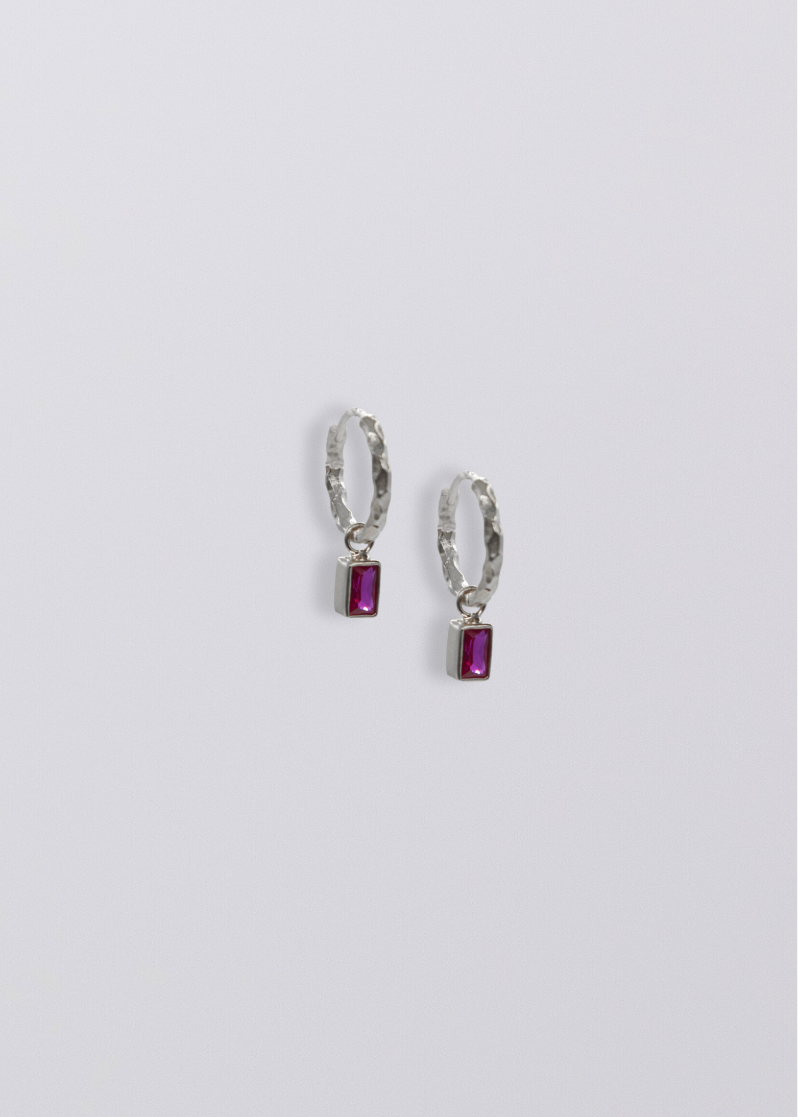 Selene Birthstone Mini Hoops // Sterling Silver