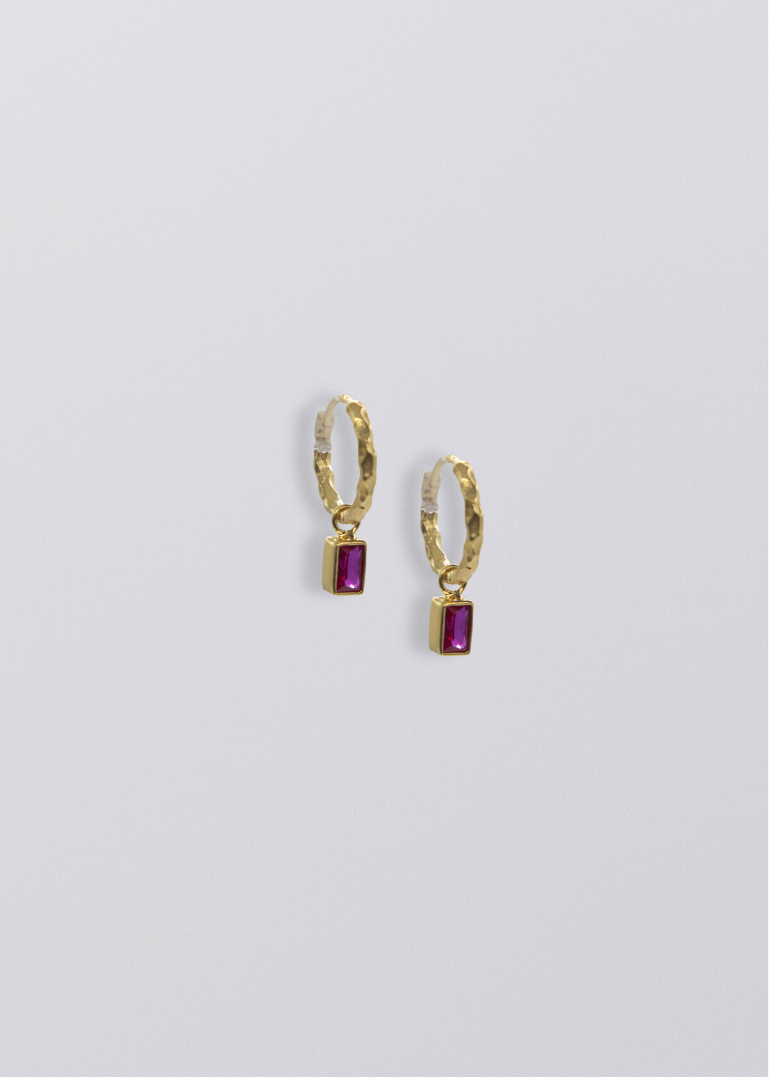 Selene Birthstone Mini Hoops // Gold Vermeil